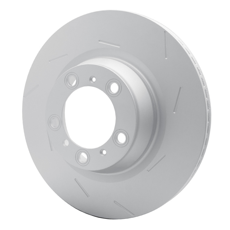 Porsche Panamera Brake Rotor (1) - Right Rear - R1 Concepts - Slotted GeoSPEC - `10-`16